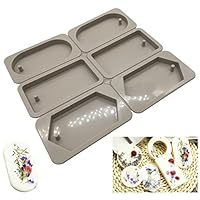 Silicone Wax Molds, KOOTIPS Resin Jewelry Molds Making with Hanging Hole for DIY Jewelry Craft Making