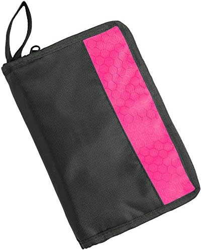 VIBRANT COLORS Coloring Pencil Case for 48 Pencils. Organized Pencil Holder for Colored Pencils, Sharpener, Eraser and More! Best Pencil Bag for Every Artist. Great Addition to Adult Coloring! (Pink)