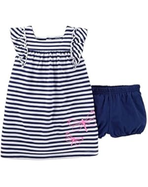 Just One You Baby Girls' Stripe Dress - Navy