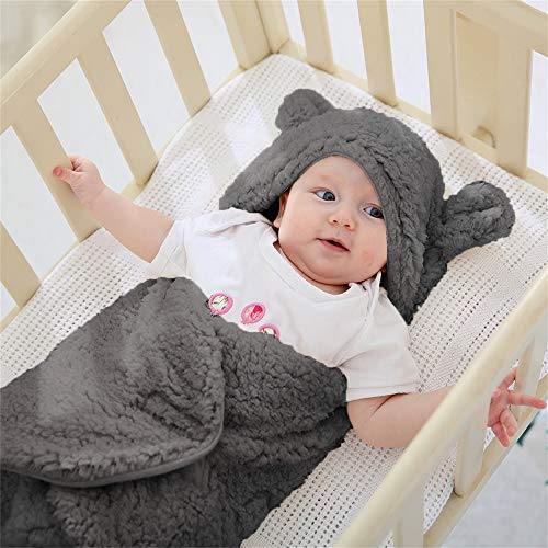 XMWEALTHY Cute Baby Items Newborn Plush Nursery Swaddle Blankets Soft