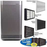NuWave OXYPURE Large Area Smart Air Purifier; Capture and Eliminate Smoke, Dust, Pollen, Mold, Pet Dander, Allergens, Lead, Formaldehyde, Gases, VOCs & Germs