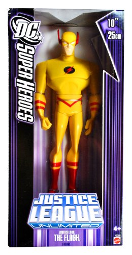 Mattel Year 2007 DC Super Heroes Justice League Unlimited Series 10 Inch Tall Action Figure - Justice Lord THE FLASH in Yellow Costume(K9388)