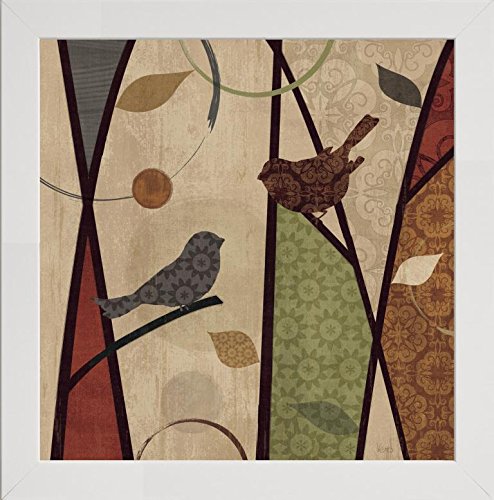 Frame Company Watson Range Pieces of Nature II Spice by Veronique Charron, Photo Frame - 5 x 5 Inches, White