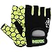 MRX Ladies Weight Lifting Gloves Women Fitness Training Exercise Glove Crossfit Multi Colors (Green/Black, Medium)