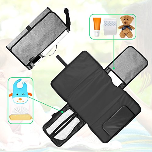 Foldable Waterproof Baby Diapers Changing Pad Kits Mattress, Unisex Replaceable Infant Covers Changing Station Mat, for Infants & Newborns
