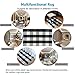 Winwinplus Buffalo Check Rug, 3' x 5' Size, Cotton Handwoven Black and White Checkered Rugs for Indoor and Outdoor uses Welcome Door Mat, Front Porch, Kitchen, Bathroom, Home Decor Area Rug