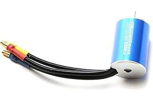 Aumotop 3300KV Blue Brushless Motor for HSP Wltoys 1/16 1/18 Remote Control Truck Car, High RPM Motor for Hobbyists and Enthu