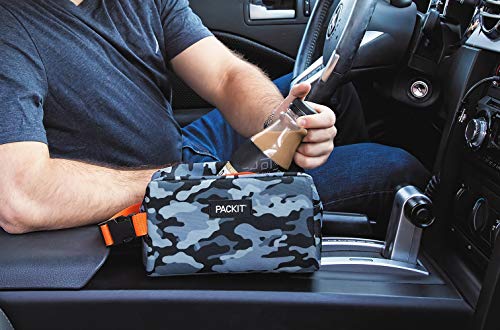 PackIt AMZ-SX-GCM Freezable Snack Box, Charcoal Camo