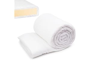 Upholstery Batting - 1 inch Thick Polyester Batting for Cushions, High Loft Cushion Wrap & Furniture Padding - 48" x 3 Yds - 