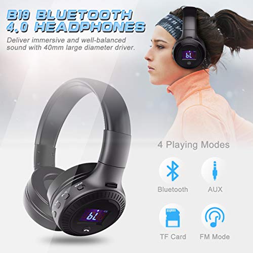 Bluetooth Headphones, ELEGIANT On Ear Bluetooth Headset Foldable with