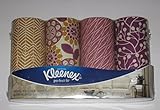 Kleenex Facial Tissues Perfect Fit Package of 4 Decorator Designs - Plum