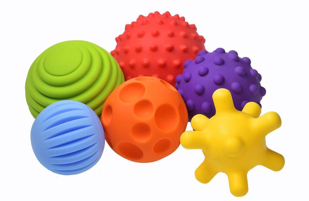 FANCY BABY Sensory Balls For Babies, Baby Gripping Ball, Sensory Toys For 0, 1, 2, 3+ Year Old, Baby Bath Toys 0-6 Months and Upper