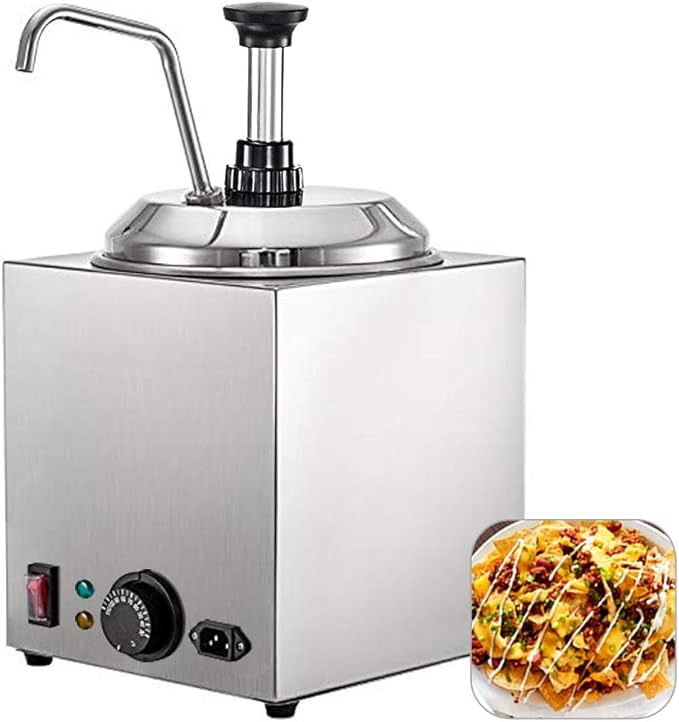 Anbt Commercial Hot Fudge Warmer,Nacho Cheese Sauce Warmer