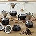 Apace Living Pour Over Coffee Maker Set w/Coffee Scoop and Cork Lid - Elegant Coffee Dripper Pot w/Glass Carafe & Permanent Stainless Steel Filter (800 ml / 27 oz)
