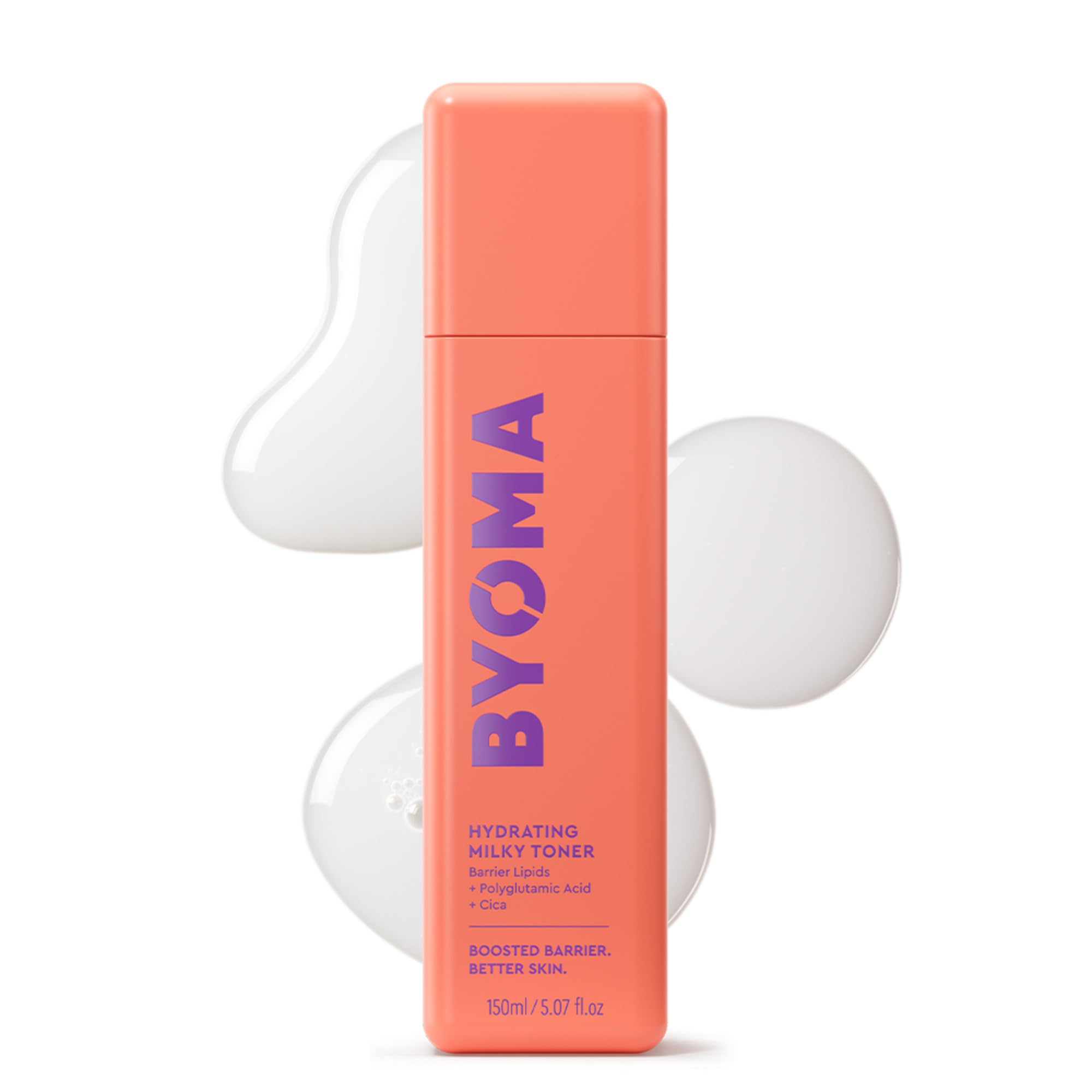 BYOMA Hydrating Milky Toner (150ml) for Dry Skin, Ultra Hydrating Toner for Face - Soothes Skin, Locks in Moisture, Reduces Redness - Barrier Repair, Vegan