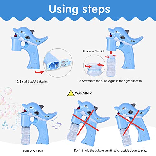 3 Lovelion+Dolphin+Bubble+Blower+Suitable