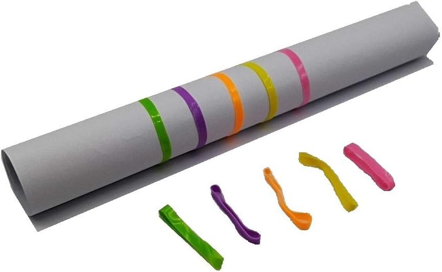 Kaptin Colored Rubber Bands for School Office Home Use- 500/Pack