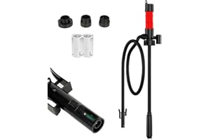 S&L-Winyer Fuel Transfer Pump with Clamps, Portable Liquid Pump Transfers Gasoline,Extra Long 35.6 in. Hose, Portable Liquid Pump Transfers Gasoline and Extracts Liquid at 2.4 Gal/min