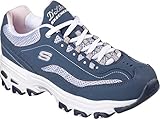 Skechers Sport Women's D'lites Lifesaver Fashion Sneaker, Navy/White Life Saver, 10 M US