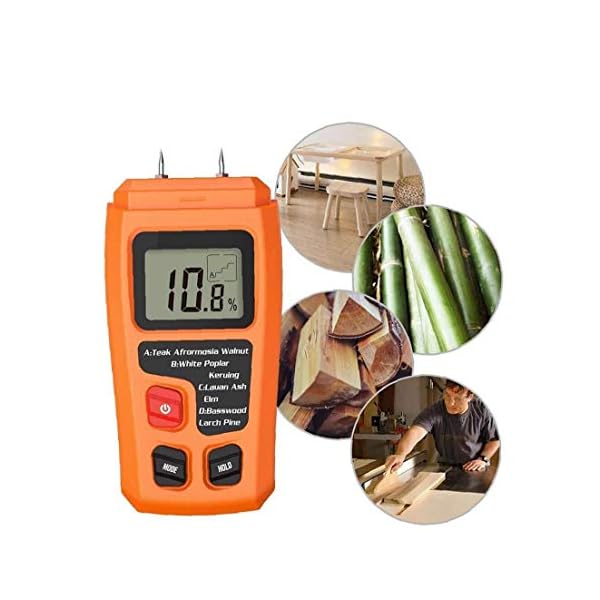 ZJ LIUJING Holz-Feuchtigkeitsmessgerät, LCD-Display, 0–99,9 %, zwei Laser, Messgerät, digitaler Feuchtigkeitstester… – Bild 7