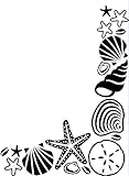 Darice Embossing Folder, 4.25 by 5.75-Inch, Shell Corner