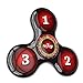 Fidget Tri Spinner Toy with Roulette Design by nJoy – EDC Anti Fidget Hand Spinner with Hybrid Ceramic Bearing- Best New Gadget for Kids and Adults - Black