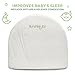 Sunshine Joy Universal Bassinet Wedge & Baby Sleep Positioner | Hypoallergenic Waterproof Layer & Handcrafted Bamboo Removable Cover | Newborn Sleeping Pillow with 12-degree Incline for Sound Slumber