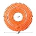 Dog Chew Toys Indestructible Aggressive Chewers Large Breed Squeak Toys (Orange)