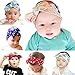 Newborn Baby Headbands with Knotted Rabbit Ears Bows, Girl's Hairbands for Newborn,Toddler and Children