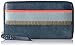 Fossil Caroline Rfid Zip Around Wallet Navy Multi Stripe Wallet
