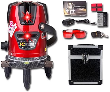 HiiBaby Self Leveling Interior Exterior Rotary Laser Level Laser Tool Laser Line Surveying Instrument (1V4h1d)