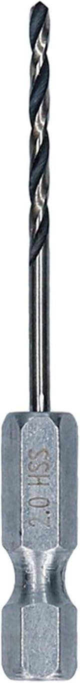 Bosch PointTeQ Hex Drill Bit 2.0 mm for Metal 60 mm 1/4 Inch Shank view 2