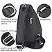 tuowan Small Sling Bag Crossbody Backpack Over the Shoulder Bag for Men Women Travel Outdoors, Lightweight Sling Chest Pack (Large, Grey)