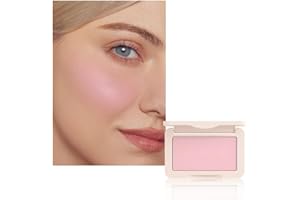 HHLTOH Nude Pink Matte for Face Cheeks Blush, Natural Cream Blushes Makeup Palette, Light Monochrome Blush Creamy Powder Palette Makeup for Older Women, Blushes Eyeshadow Foundation for Every Day 02