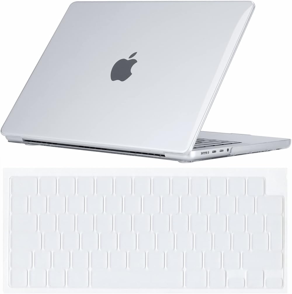 Se7enline Clear Case for MacBook Pro 14 inch 2021-2025 Crystal Hard Shell