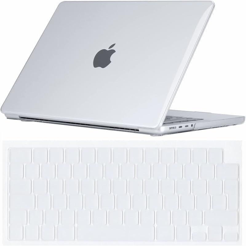 Se7enline Clear Case for MacBook Pro 14 inch 2021-2025 Crystal Hard Shell