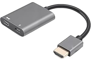 Decumeby 4K HD Multimedia Interface USB C Adapter for RayNeo XR Glasses Plug and Play with Bidirectional Transmission for Sma