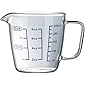 250ML/8 oz heat-resistant glass measuring cup with scale for laboratory, children's milk making, kitchen baking, etc.