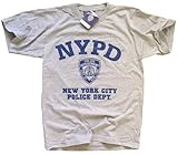 NYPD T-SHIRT Crewneck New York Police Department Athletic Gray XL, Online Clothing Store