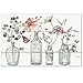 Counterart 24-Pack Disposable Paper Placemats - Floral Vases