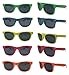 TheGag Bulk Sunglasses 24 Pack 12 Bright Solid Colors Neon Sunglasses Party Favors Party Pack Adults Kids Birthday Beach Pool Summer Party Goody Bag Fillers Sets Boys Girls Teens Adults 80's Style