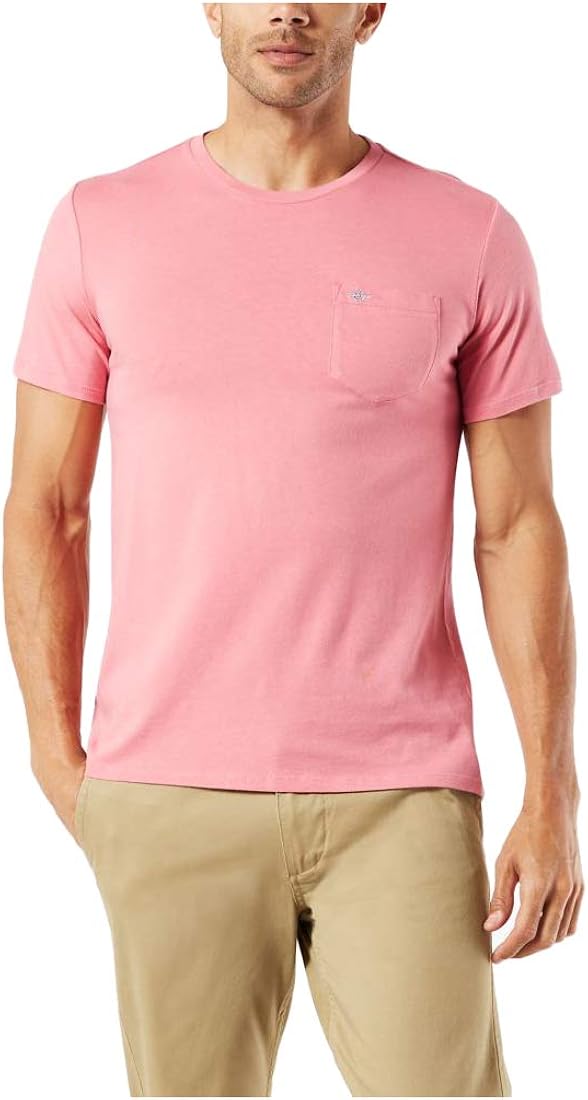 Dockers Men's Crewneck Pocket Short Sleeve T-Shirt | 