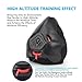 Friorange Sport Workout Hypoxic Mask Running Mask Fitness mask Achieve with 3 Level Air Flow Regulator (Black)