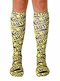 Living Royal Caution Knee Highs Socks with a