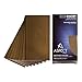 Aspect Peel and Stick Backsplash 3in x 6in Brushed Bronze Short Grain Metal Tile for Kitchen and Bathrooms (8-Pack)