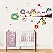 Owl Family Playing on Branches Owl Wall Decal Sticker Nursery Wall Decal