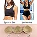 Bra Pads,Bra Insert Comfortable for Swimsuits, Workouts, Mastectomy(1 Pair)-T STREET (L, Beige)