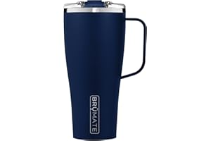 BrüMate Toddy XL - 32oz 100% Leak Proof Insulated Coffee Mug with Handle & Lid - Stainless Steel Coffee Travel Mug - Double Walled Coffee Cup (Matte Navy)