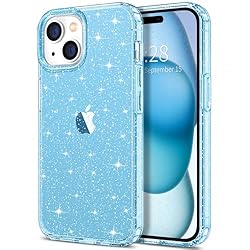 Hython Case for iPhone 15 Plus Case Glitter, Cute