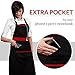 Klicook Kitchen Apron for Women and Men with Pockets/Guide Included on Cotton Canvas, Universal